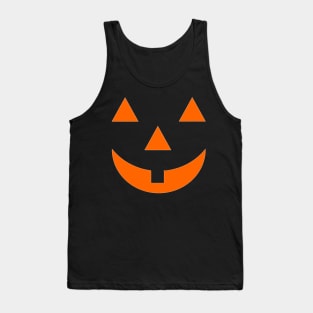 Jack O Lantern Halloween Pumpkin Face Mask Smiley Tank Top